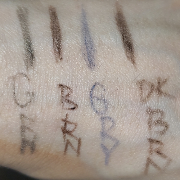 Lot of 5 pencil eye liners jeni Lee brown gray green - Picture 6 of 8